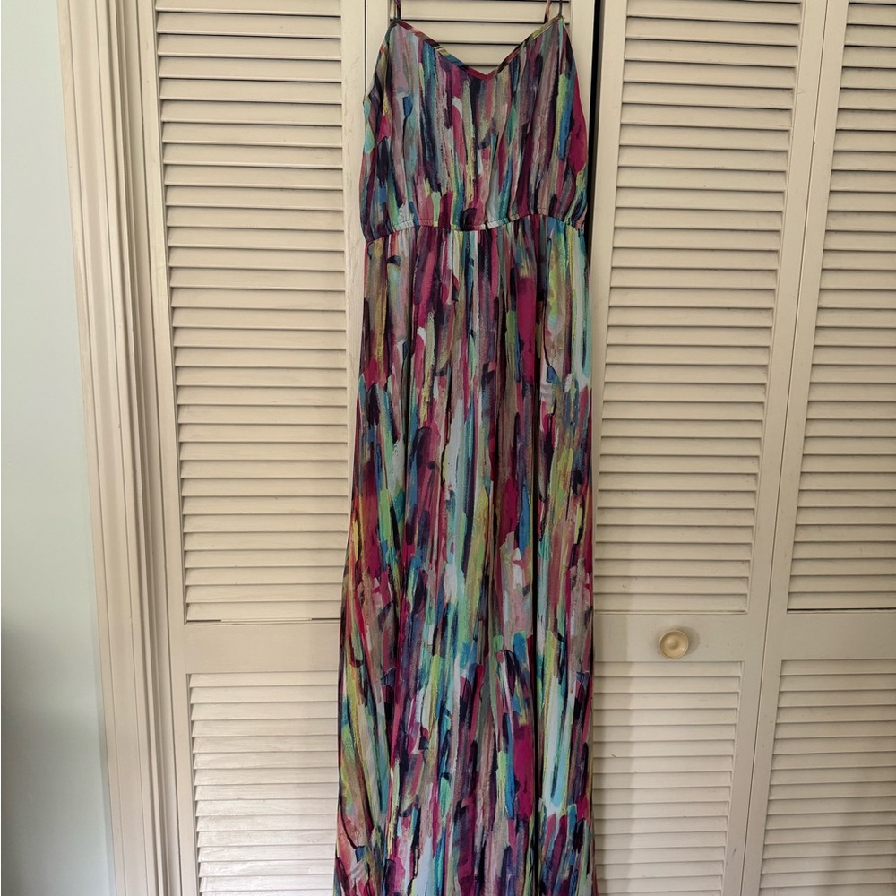 Jack by BB Dakota Colorful Brushstroke Maxi Dress